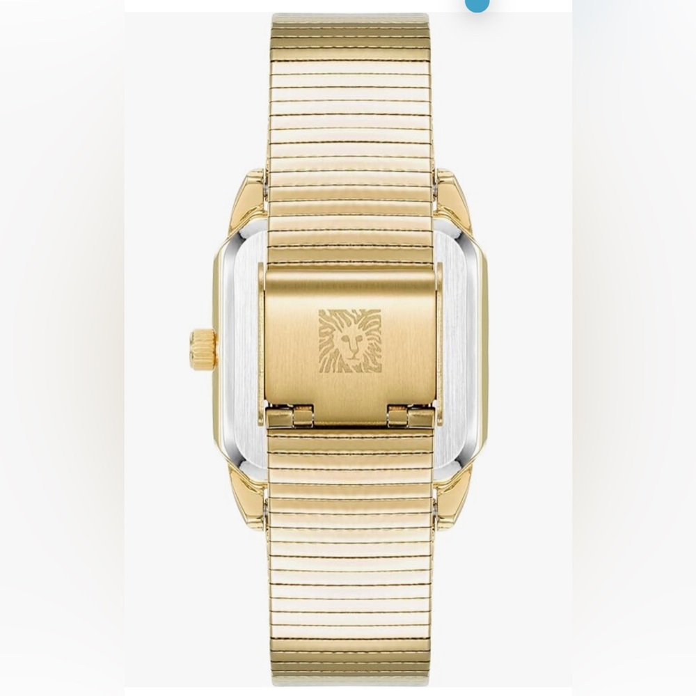 Anne Klein Women's Striped Mesh Bracelet Watch - Picture 2 of 5